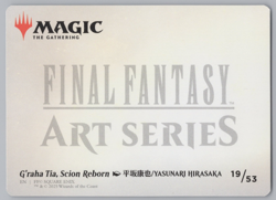 MTG - Final Fantasy - G'raha Tia, Scion Reborn Art Card #19 (Gold-Stamped) -e464 - Image 2