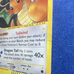 Pokemon Dragonite 9/165 Holo Rare 100 HP Card Nintendo 2002 English - Image 2