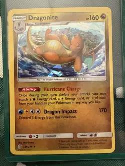 Unified Minds Dragonite Rev Holo Pokemon TCG Card 151/236 NM FREE SHIPPING! - Image 1