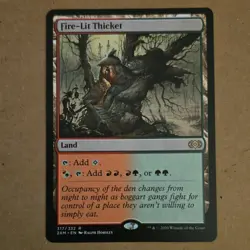 Magic: The Gathering Fire-Lit Thicket Double Masters Rare Land English Card - Image 1