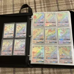 Ultra rare Pokemon Binder Collection 20+ Pages Of Rare Cards 4 Pages Of Rev Holo - Image 1