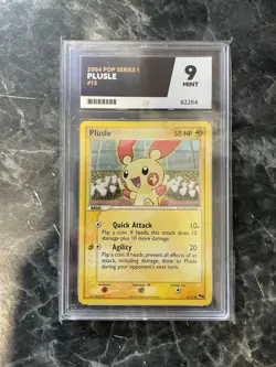Plusle 13/17 Pop Series 1 2004 Pokemon Card - Ace Graded Mint 9 - Image 1