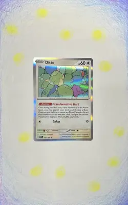 Pokemon Ditto 132/165 Scarlet & Violet 151 Rare Holo 60 HP English Card - Image 1