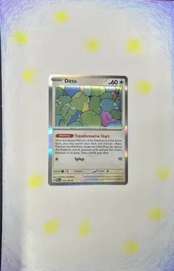 Pokemon Ditto 132/165 Scarlet & Violet 151 Rare Holo 60 HP English Card - Image 3