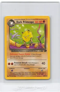 DARK PRIMEAPE 43/82 - UNCOMMON - Team Rocket - VINTAGE WOTC Pokemon Card - NM/LP - Image 1