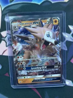 Pokemon TCG Lycanroc GX SM14 Holo Card SM Promos - Image 1