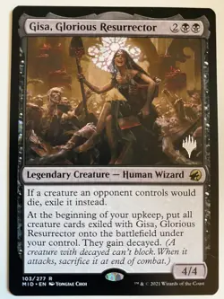 Gisa, Glorious Resurrector Non-Foil *PROMO* MTG MID NM/MT PW Stamp Combined Ship - Image 1
