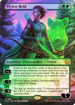 MTG FOIL Vivien Reid - Foundations #361 - Image 1