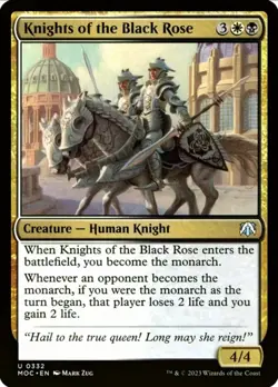 X 1 Knights of the Black Rose NM-M March of the Machine 332 MTG Magic - Image 1
