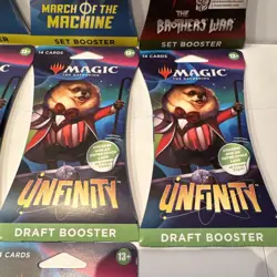 Magic The Gathering Brothers' War Set Booster Packs + March, Unfinity Lot Of 10 - Image 5