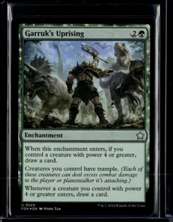 Garruk's Uprising - 220 - Foil - FDN - NM - MTG Magic the Gathering - Image 1