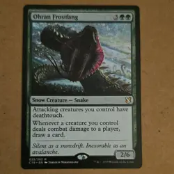 Ohran Frostfang Commander 2019 Rare Green Snow Creature 033/302 2/6 MTG - Image 1