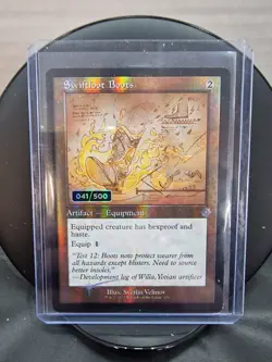 Swiftfoot Boots (Schematic/Serialized) Brothers' War 041/500 NM Never Played - Image 1