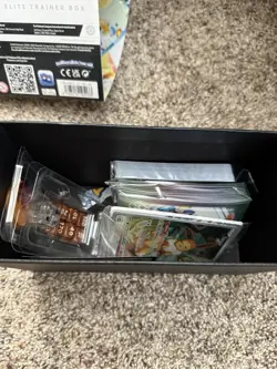 Brand NewEmpty Pokemon Prismatic Evolutions ETB Box With Everything Except Packs - Image 4