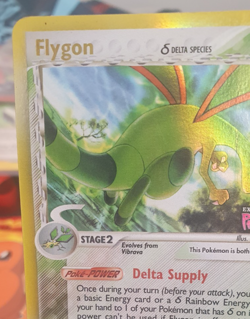 2006 Pokemon STAMPED EX Holon Phantoms Holo FLYGON 7/110 Delta Species - Image 5