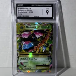 Pokemon TCG M Venusaur EX Evolutions 2/108 Holo Ultra Rare CGC 9 2016 English - Image 1