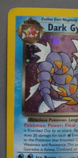 2000 Pokemon Dark Gyarados 8/82 Team Rocket Holo Rare Unlimited MP - Image 2
