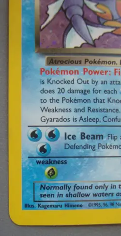 2000 Pokemon Dark Gyarados 8/82 Team Rocket Holo Rare Unlimited MP - Image 5