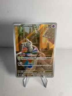 Pokemon TCG - Mimikyu SVP075 Paldean Fates - Full Art Holo - NM - Image 1