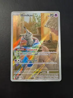 Pokemon TCG - Mimikyu SVP075 Paldean Fates - Full Art Holo - NM - Image 3