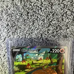 Pokemon 2022 Sword and Shield Black Star Promo #SWSH260 Charizard V Full Art. - Image 4