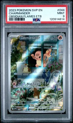 2023 POKEMON SVP EN-SV BLACK STAR PROMO #044 CHARMANDER PSA 9 Mint - Image 1