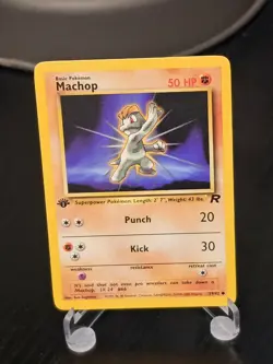 Machop 1st Edition - Team Rocket - Pokemon TCG - LP - Image 1