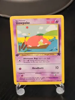 Slowpoke 1st Edition - Team Rocket - Pokemon TCG - LP - Image 1