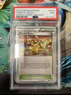 2014 Pokemon Promo Tropical Beach World Championship Trevgor PSA 9 - Image 1