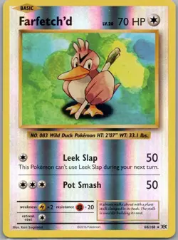 Farfetch’d 68/108 – Reverse Holo – 2016 Pokemon TCG XY Evolutions – NM - Image 1