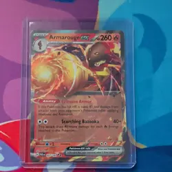 Pokemon TCG Armarouge EX Paradox Rift 027/182 Holo Double Rare - Image 1