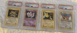 1999 Pokemon the first movie WB Black Star Promo Set All 4! All PSA 9 Mint! - Image 1