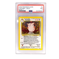 Pokemon PSA 7 Clefable Holo 5 Base Set Two 2 - Image 5
