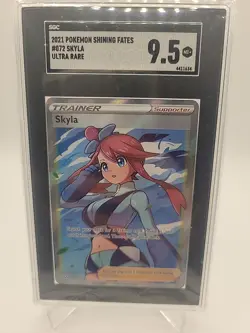 SGC 9.5 2021 Pokemon 072/072 Skyla Shining Fates - Image 1