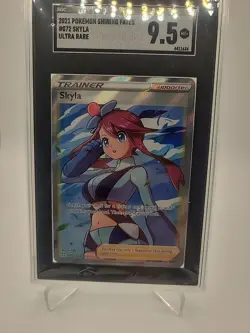 SGC 9.5 2021 Pokemon 072/072 Skyla Shining Fates - Image 2