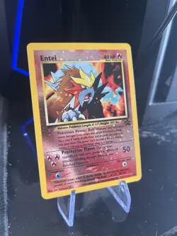 Pokemon TCG Entei Black Star Promos Holo Double Swirls!! Near Mint - Image 1
