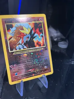 Pokemon TCG Entei Black Star Promos Holo Double Swirls!! Near Mint - Image 4