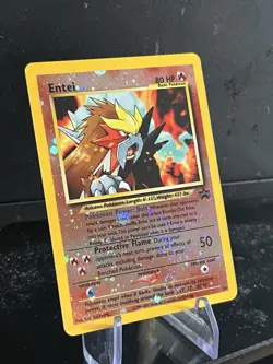 Pokemon TCG Entei Black Star Promos Holo Double Swirls!! Near Mint - Image 5