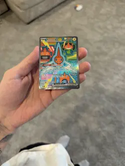 Pokemon Rotom ex Full Art Holo Rare Card 124/094 sv02 Lightning EX Basic - Image 2
