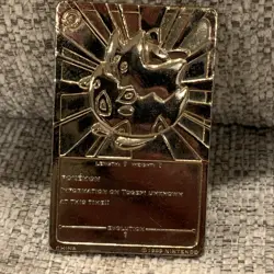 Burger King - 23k Gold Plated Trading Card - Togepi - 1999 - Pokemon - Vintage - Image 3