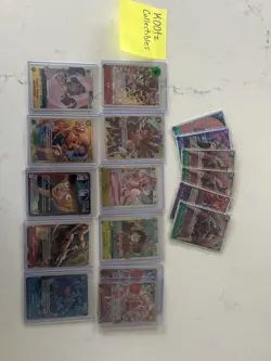 One Piece Card Game Lot - ONLY SR/SEC+ - Sabo Leader card + Doflamingo set - Image 1
