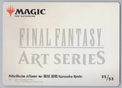 MTG Final Fantasy - Karasuba Rindo Nibelheim Aflame Art Card (Gold-Stamped) e466 - Image 2