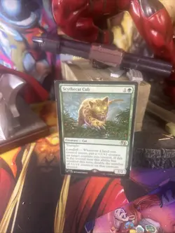 Scythecat Cub Foundations Jumpstart Regular MTG Manor Magic - Image 1