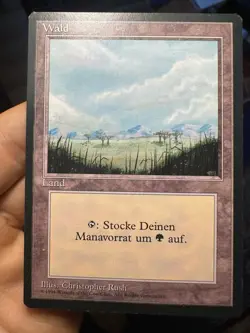 German FBB • Misprint Wald "Forest Plains" • Pack Fresh • Mtg (625) - Image 1