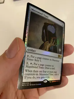 1x MAZEMIND TOME *PROMO FOIL* MTG M21 MT/NM Planeswalker Stamp EDH COMMANDER - Image 5