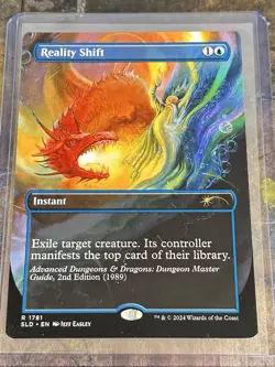 1x Reality Shift, D&D Secret Lair, Non-Foil Borderless Art, MTG LP - Image 1