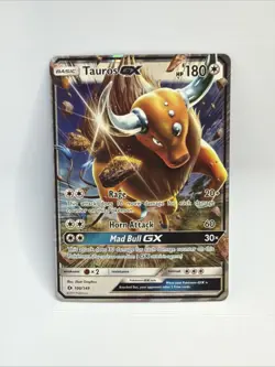 Tauros GX 100/149 - Sun & Moon Base Set Full Art Holo - Pokemon TCG 2017 - Image 1