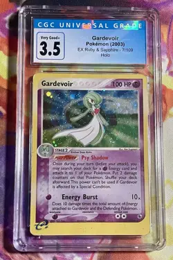Pokemon TCG CGC Gardevoir 2003 Ruby & Sapphire 7/109 Holo Swirl PoP 1 of 1 - Image 1