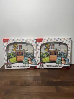 LOT OF 2 - Pokemon TCG Scarlet & Violet 151 Poster Collection Box 3 Packs - Image 1