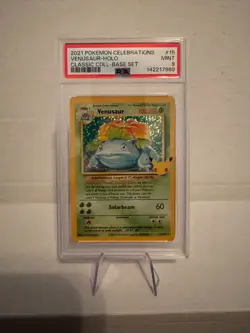 2021 Pokemon Celebrations - Classic Coll - Venusaur - Holo - 15/102 - PSA 9 - Image 1